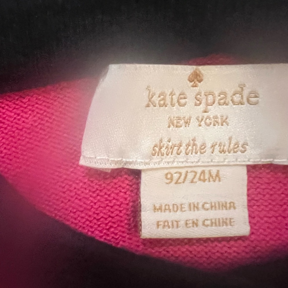 Toddlers Kate Spade Fuchsia and Black Sweater